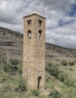 yanguas torre san miguel, torre románica exenta