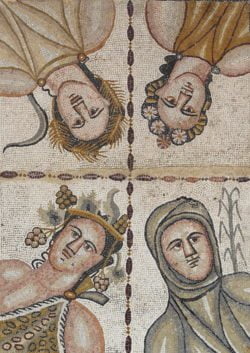 mosaico de las cuatro estaciones, complutum