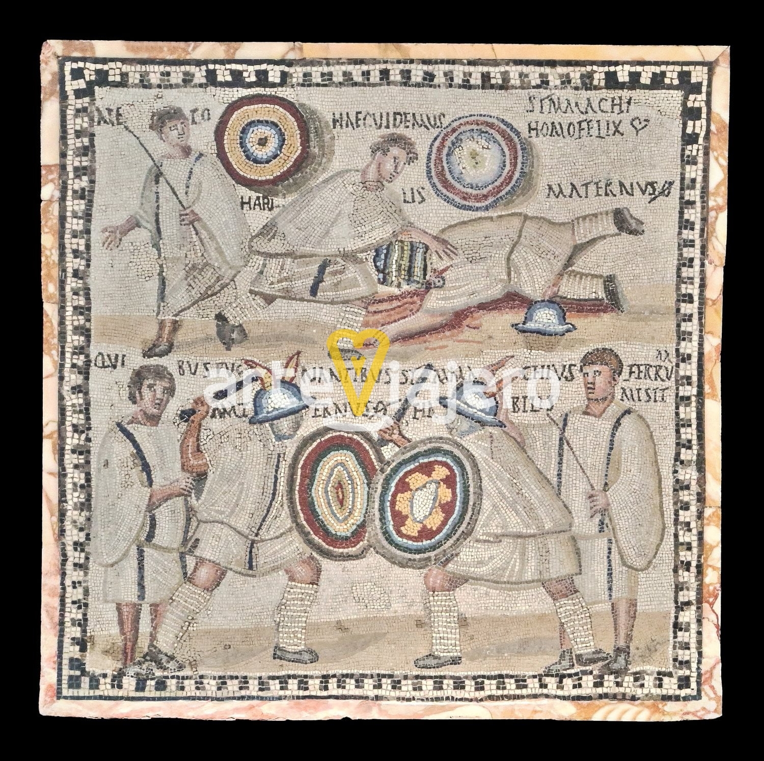 mosaico de los gladiadores