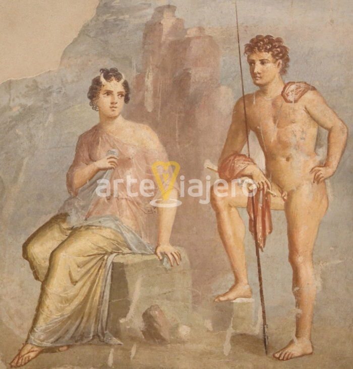 ío y argos, pintura de pompeya