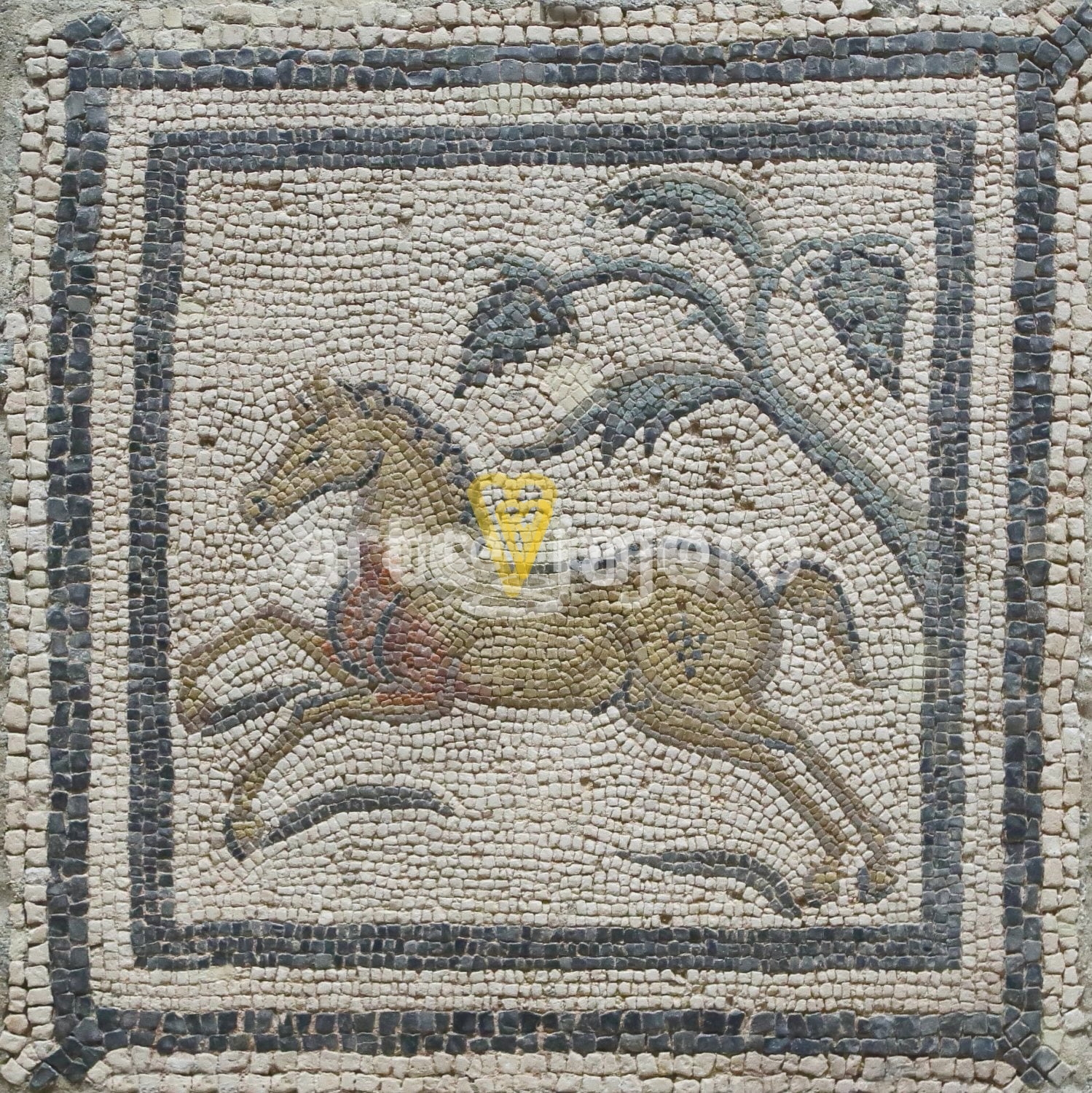 mosaico romano con calendario agrícola