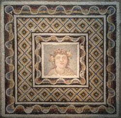 mosaico de baco