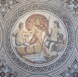hilas y las ninfas, mosaico romano