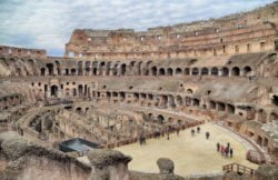 interior del anfiteatro romano