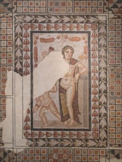mosaico de venus y eros, villa fortunatus