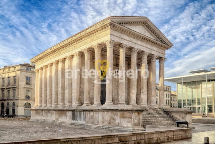 maison carrée, templo romano