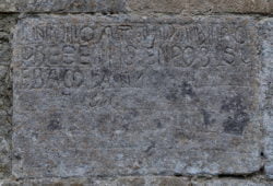 inscripción, ermita de nuestra señora del valle