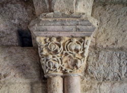 capitel románico, monasterio de santa cruz de la zarza