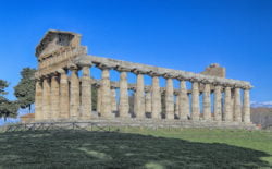 paestum, tempio di atena