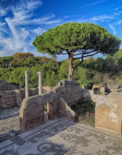 mosaicos romanos al aire libre