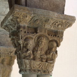 capiteles del claustro de la catedral de tudela