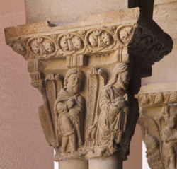 capitel del claustro de la catedral de tudela