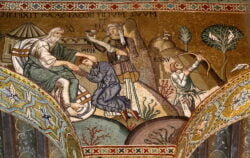 mosaico con isaac y jacob
