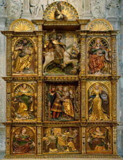 retablo iglesia de villamorón