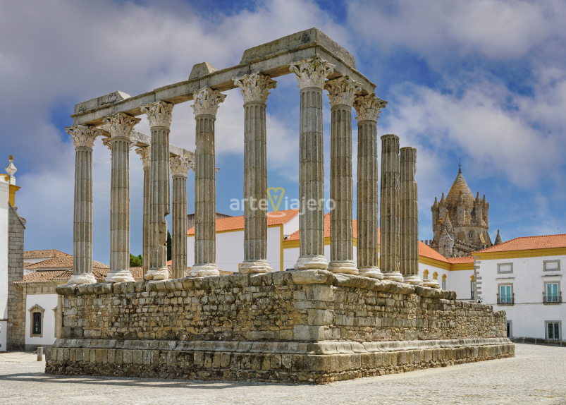 Templo Romano de Évora Arte Portugal templo romano de évora