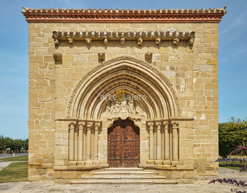 Ermita de Bañares La Rioja Arte Románico Portada ermita de bañares