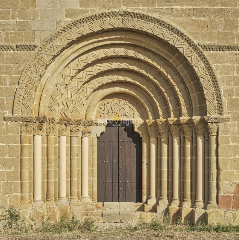 Ermita de Puilampa Porta Románica Arte portada románica cinco villas