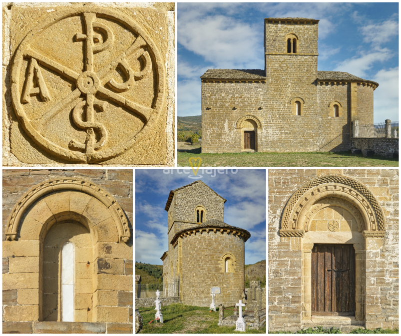 Ermita de Santa María del Campo de Navascués Navarra Arte Románico ermita de santa maría del campo de navascués