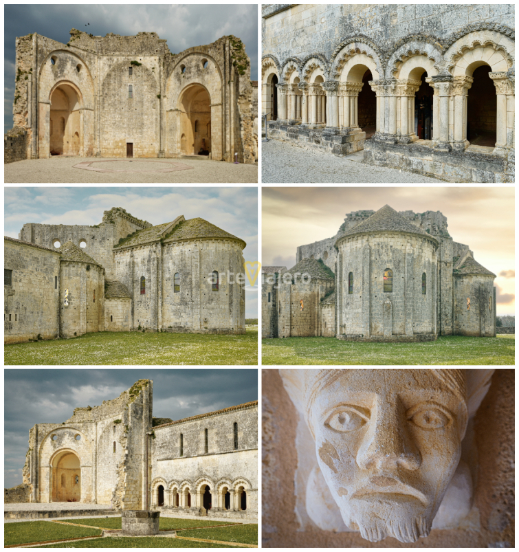 Abbaye de Trizay Arte Románico abbaye de trizay